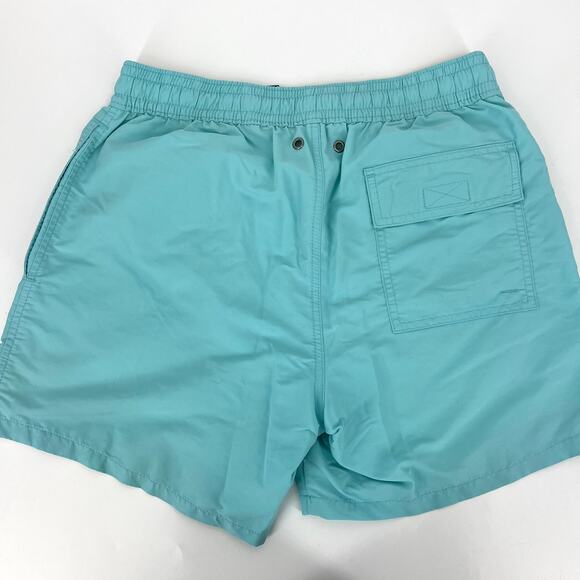 POLO Ralph Lauren Mens Swim Trunks Aqua Yellow Drawstring Mesh Lined Size S - Picture 2 of 10